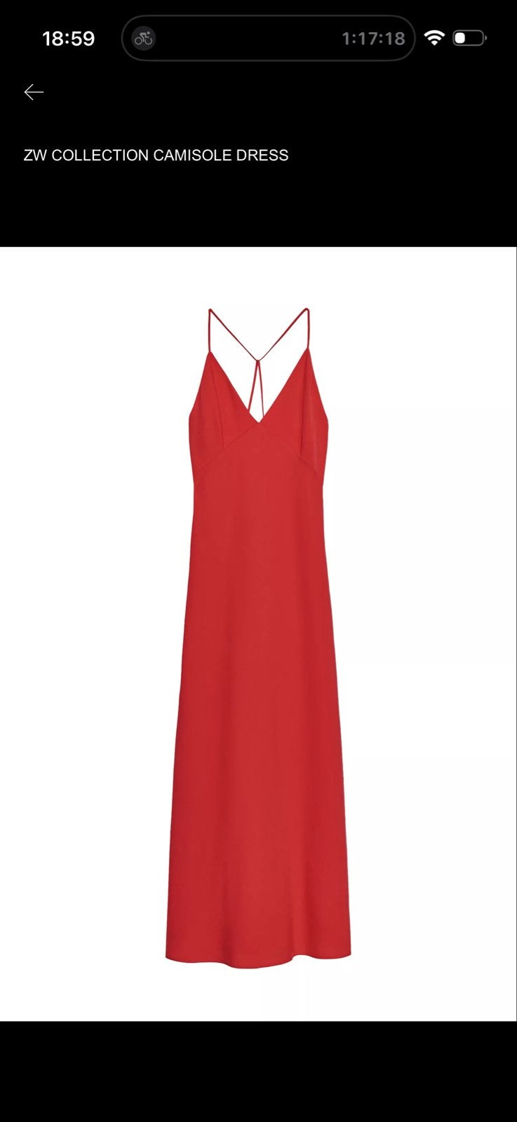 Zara rode camisole jurk - ZW Collection, Kleding | Dames, Jurken, Ophalen, Zo goed als nieuw, Maat 34 (XS) of kleiner, Rood