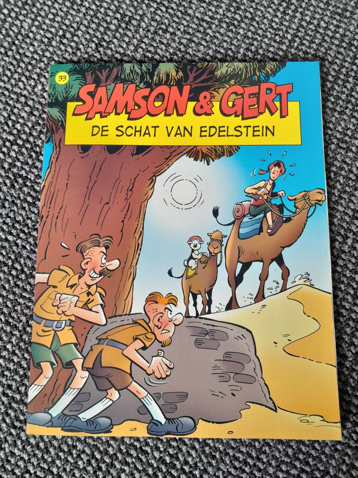 Stripboek: Samson & Gert, De schat van de Edelstein, Boeken, Eén stripboek, Ophalen of Verzenden, Zo goed als nieuw
