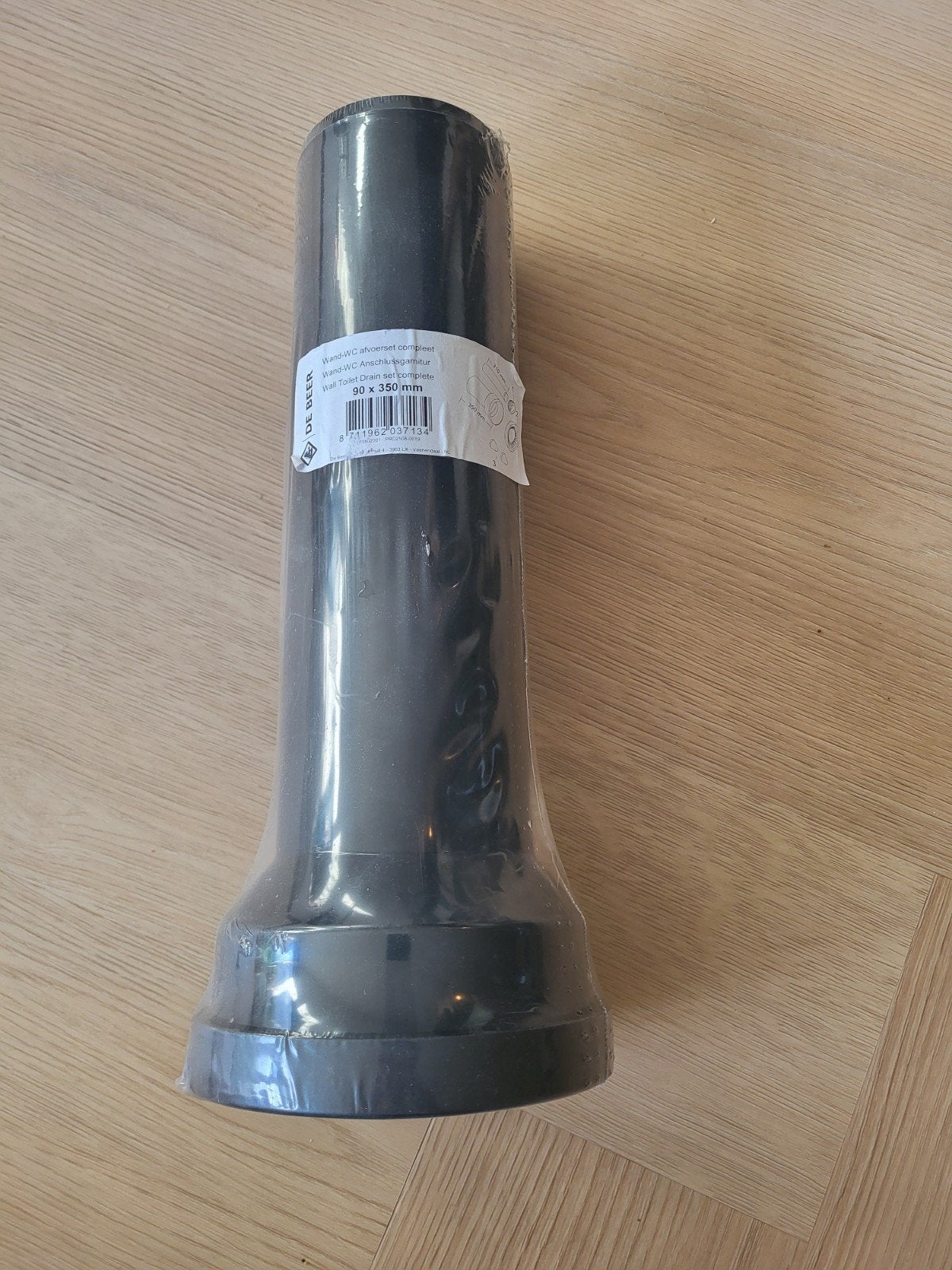 DE BEER Wand-wc afvoerset Ø90x350 mm, Ophalen of Verzenden, Nieuw, Toilet