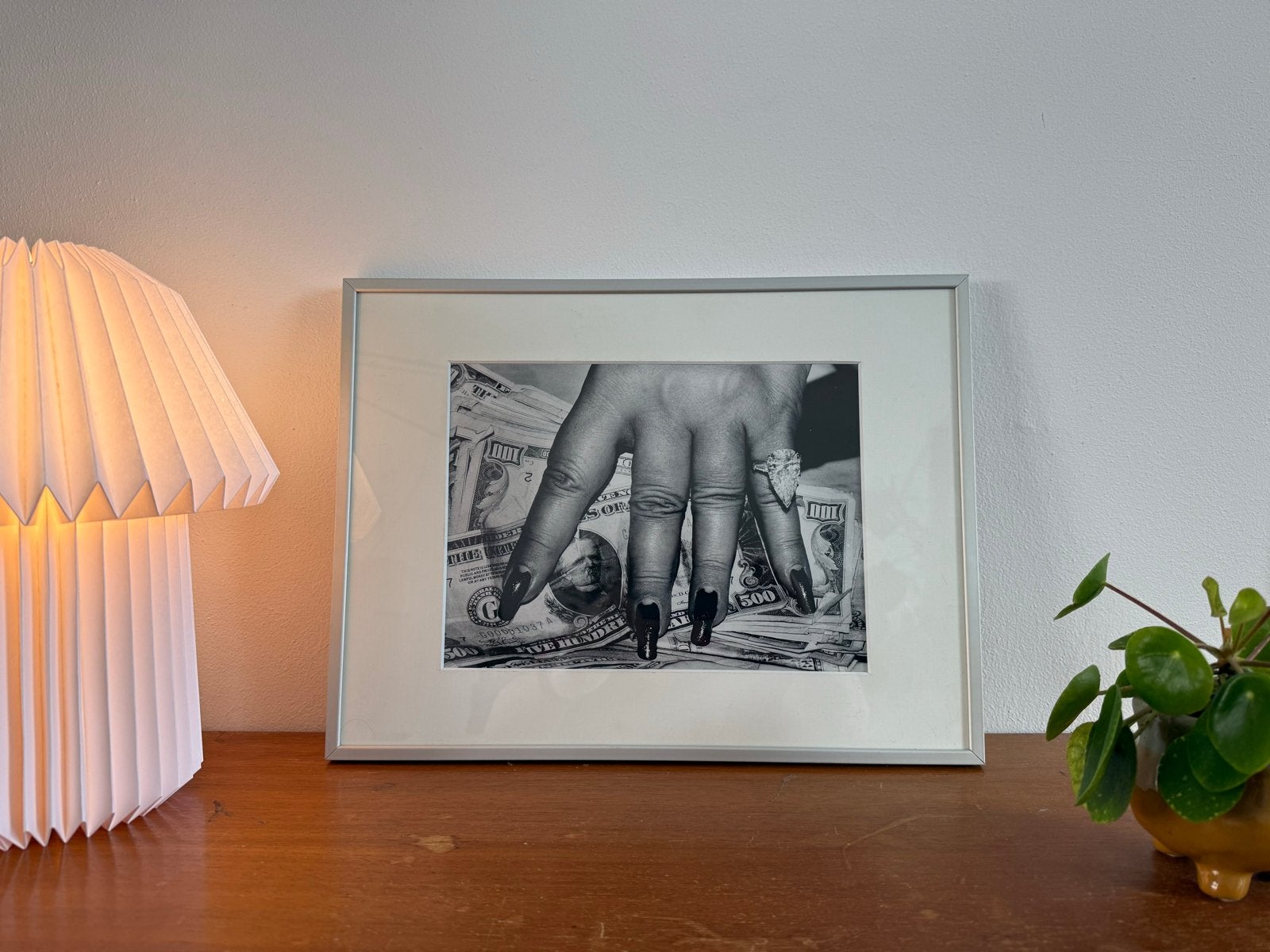Helmut Newton print uit kalender 1998, ingelijst, Ophalen