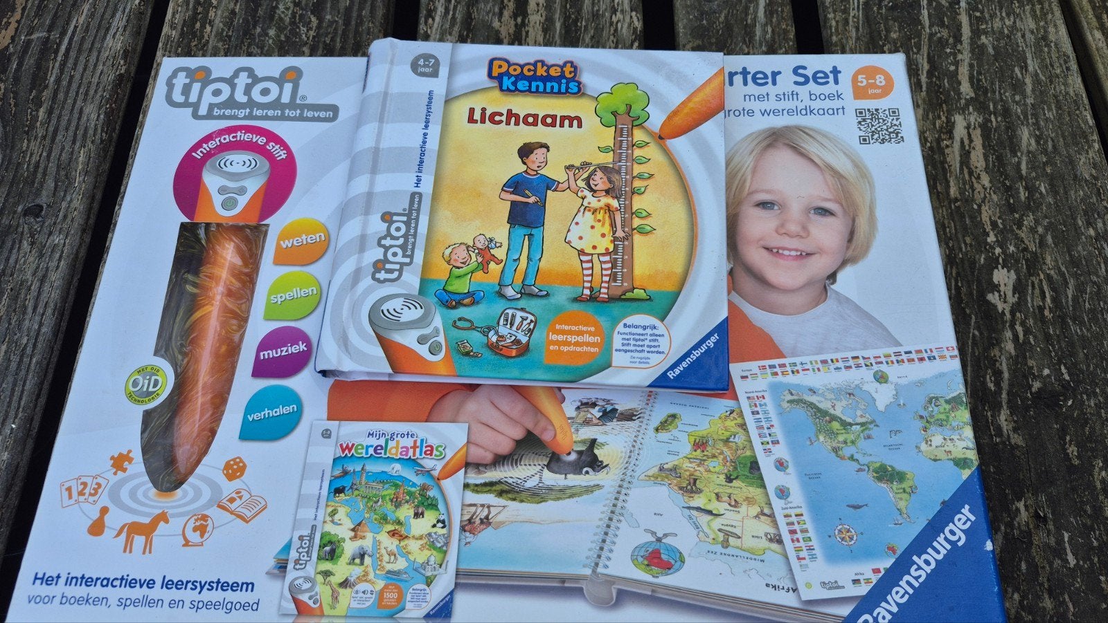 Tiptoi starter set en lichaam, Ophalen of Verzenden, Zo goed als nieuw