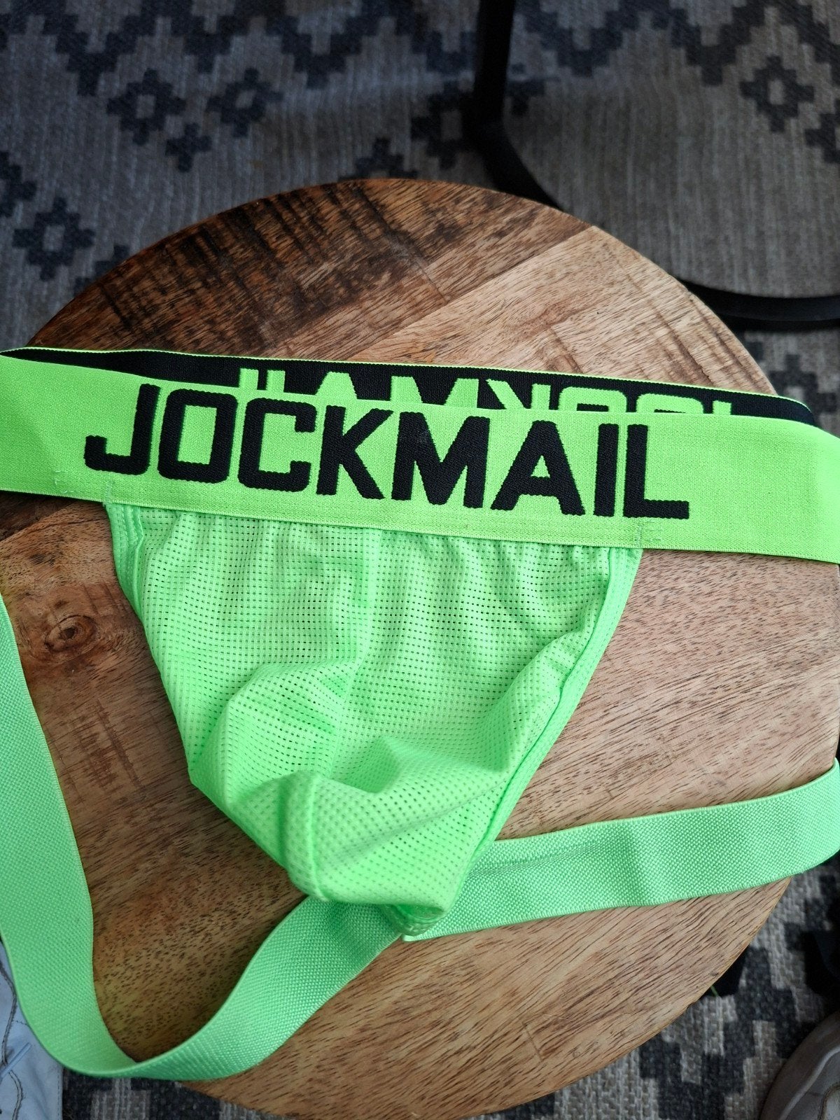 Jockmail Jockstrap Neon Groen Maat L, Kleding | Heren, Ophalen, Groen, Jockmail, Overige typen