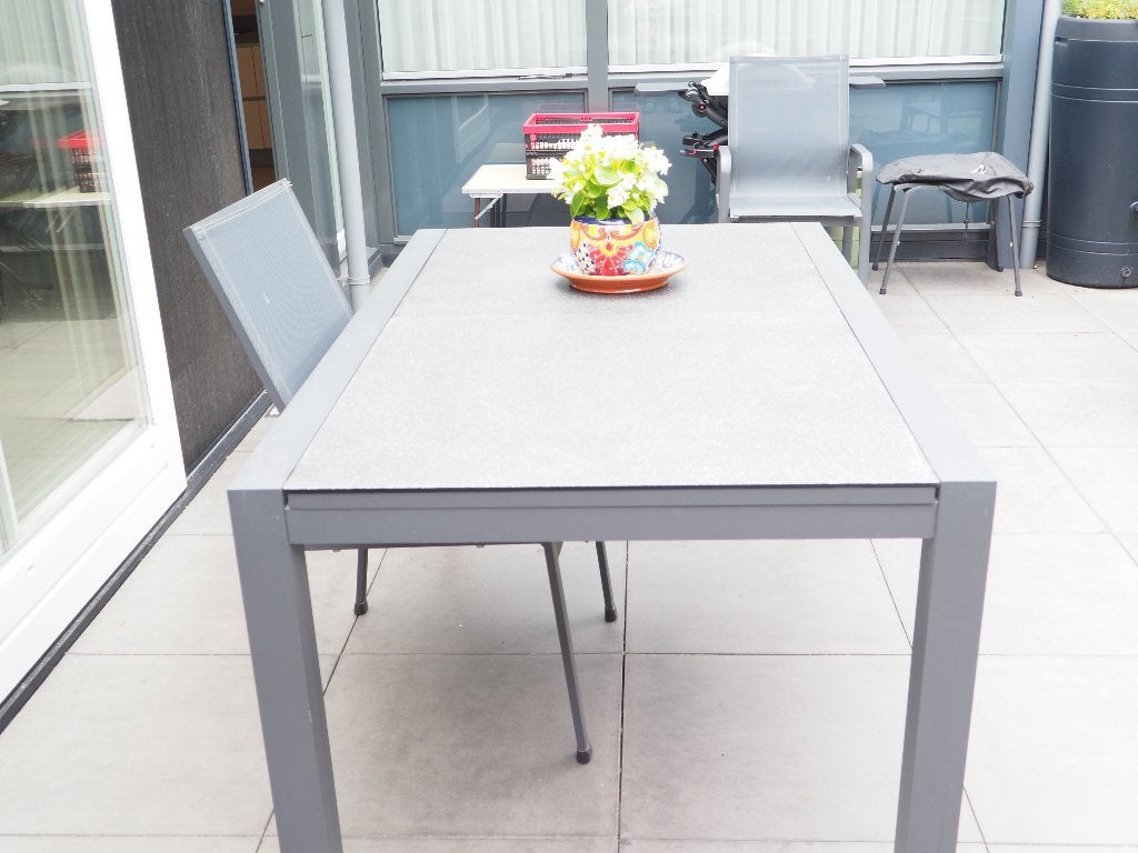 tuintafel, Tuin en Terras, Ophalen, Gebruikt, Rechthoekig, Metaal