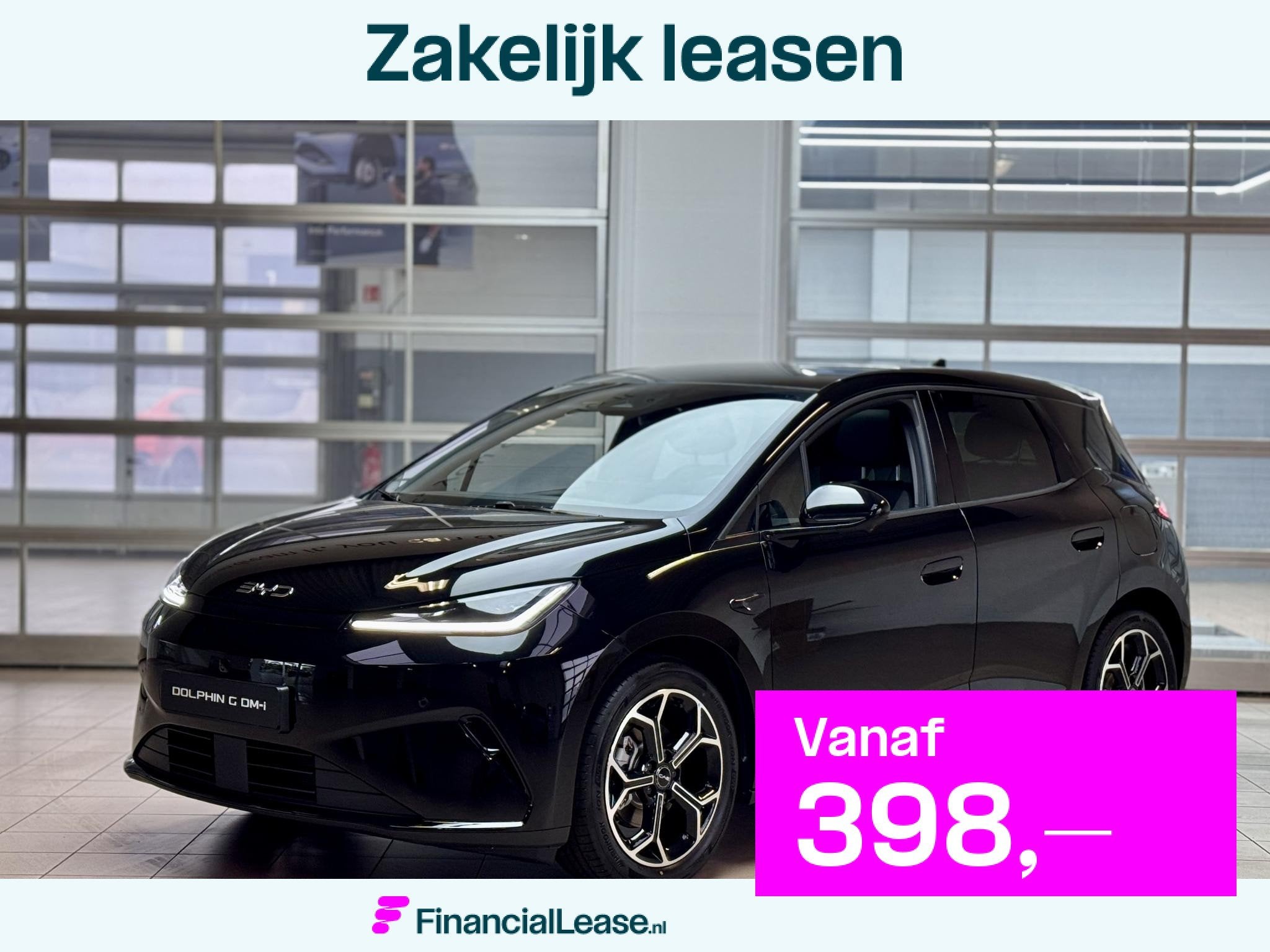BYD DOLPHIN G 1.5L DM-i Comfort | Proefrijden inruilen of ee, Dolphin, 4 cilinders, Leder en Stof, Zwart