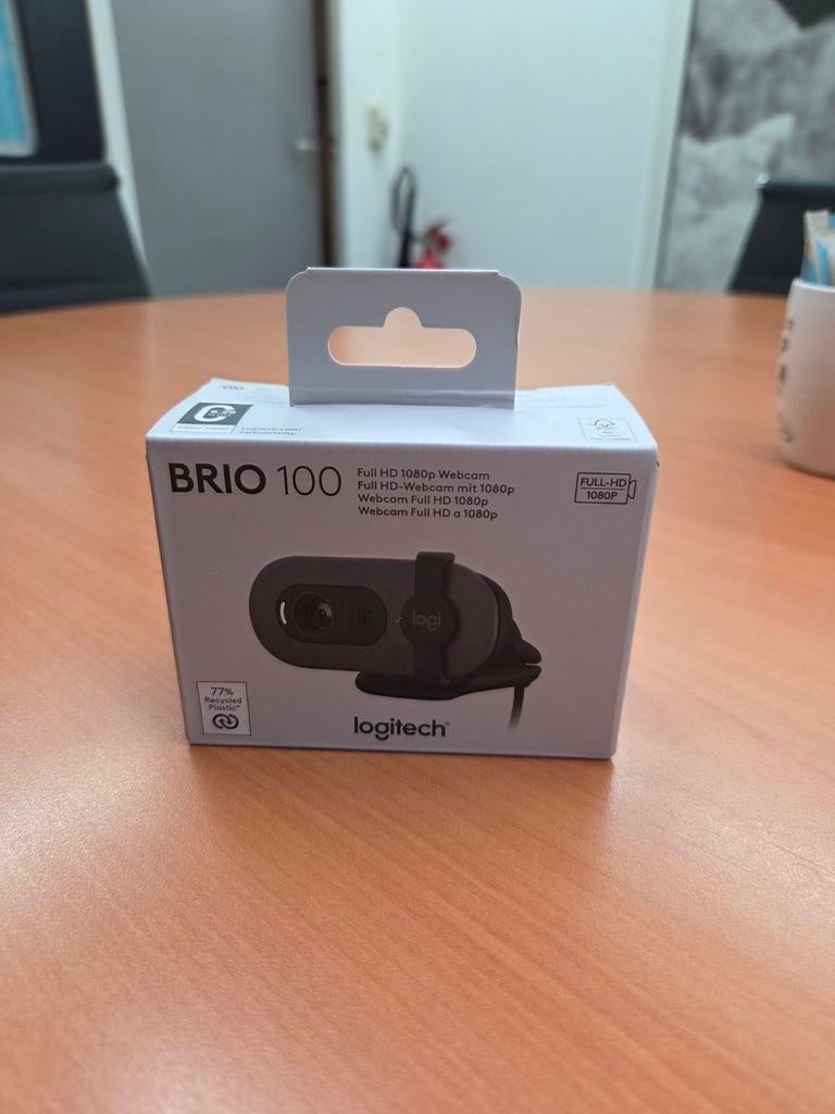 Logitech Brio 100 Webcam - Nieuw in doos, Computers en Software, Webcams, Logitech, Nieuw, Ophalen of Verzenden, ChromeOS
