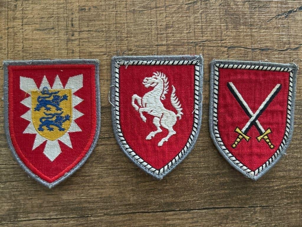 Set van 3 Bundeswehr emblemen (Koude Oorlog) – Militaria, Verzenden, Landmacht, Duitsland, Embleem of Badge