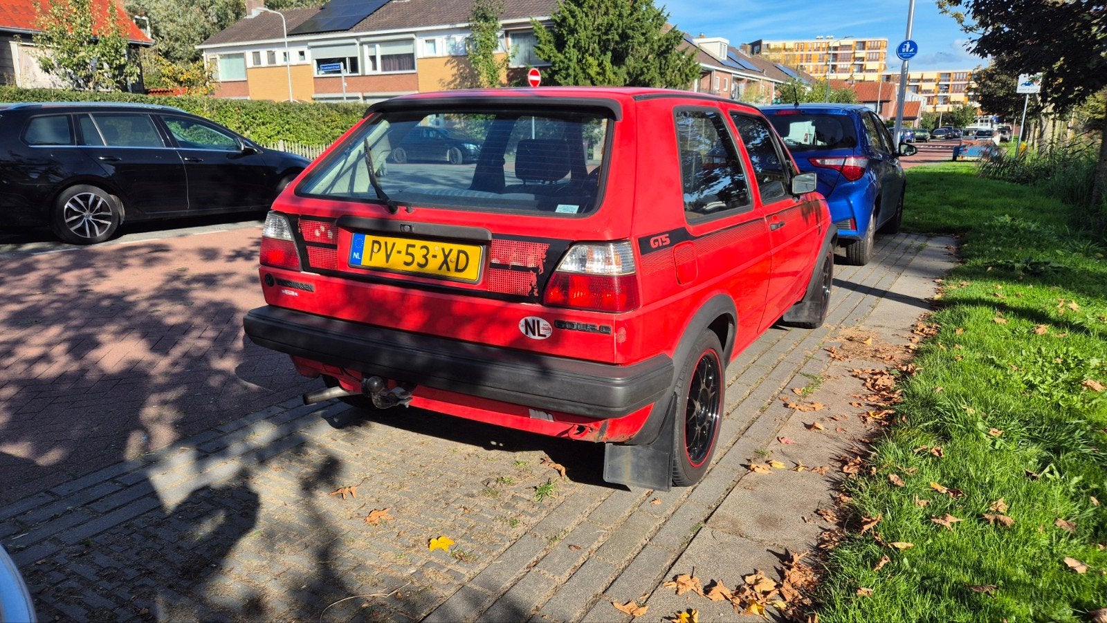 Volkswagen Golf 1.3 C 40KW 1986 Rood, foto 3