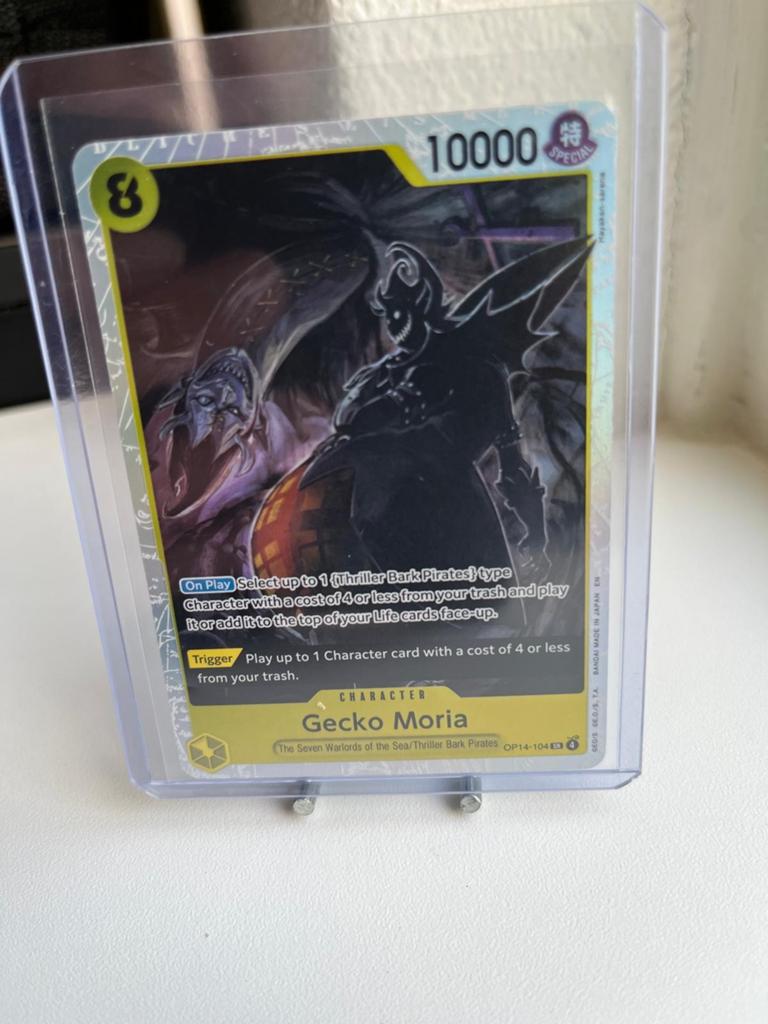 One Piece Card Game - Gecko Moria (OP14-104) Special, Ophalen of Verzenden, Zo goed als nieuw, Losse kaart, Foil