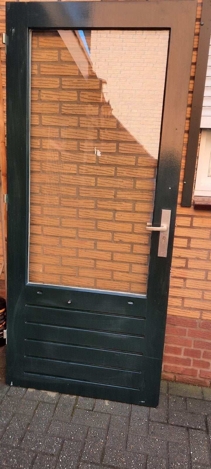 4x Hardhouten buitendeuren, Ophalen, Zo goed als nieuw, Buitendeur, 200 tot 215 cm