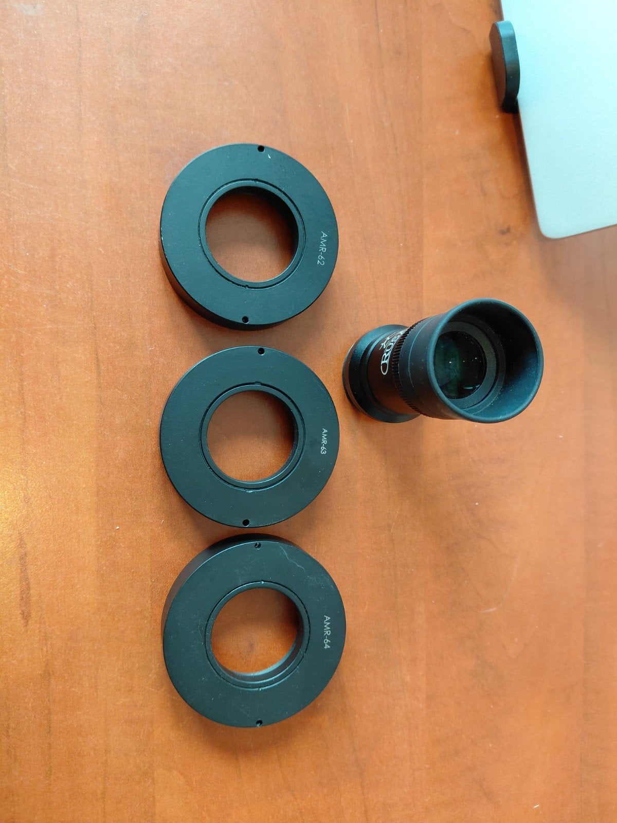 Rusan oculair 2,5x + AMR ringen 62, 63, 64mm, Ophalen of Verzenden, Zo goed als nieuw, Minder dan 80 mm, Onderdelen of Toebehoren