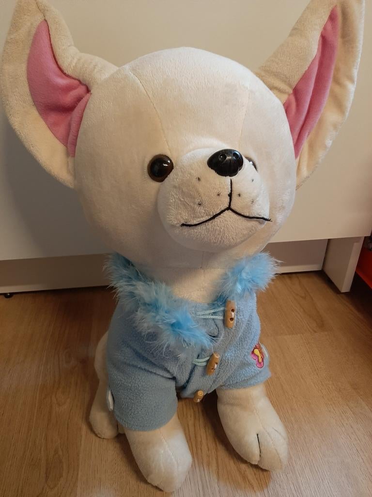 Grote chihuahua hond knuffel 50 cm, Ophalen of Verzenden, Hond