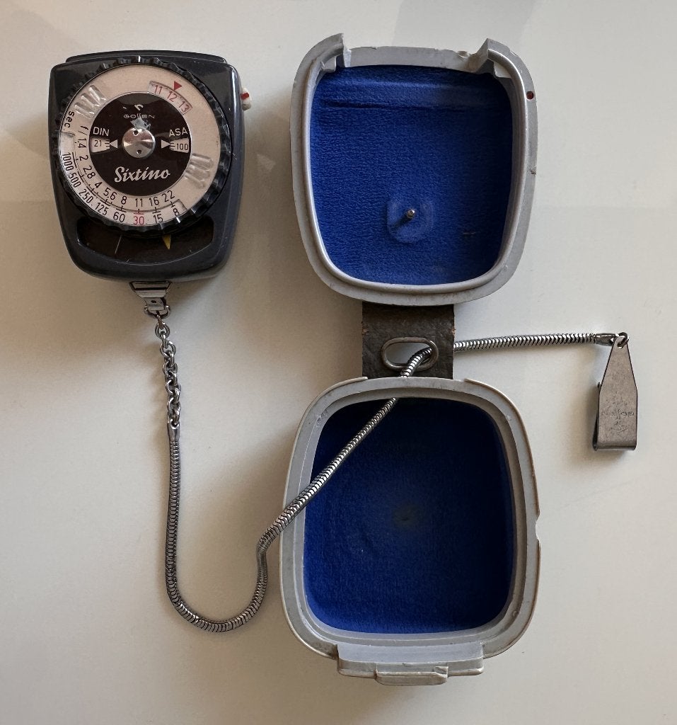 Gossen Sixtino lichtmeter – vintage fotografie, Ophalen of Verzenden, Gebruikt, Overige typen