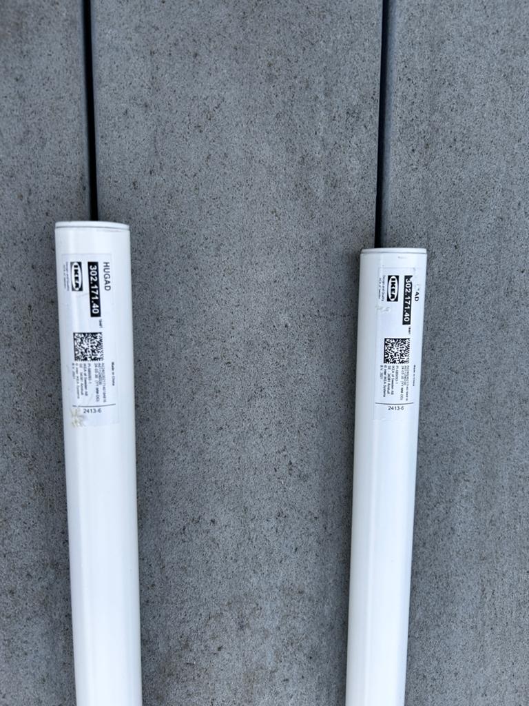 2 paar IKEA vitragegordijnen + gordijnrails, Huis en Inrichting, Stoffering | Gordijnen en Lamellen, Ophalen, 100 tot 150 cm, 200 cm of meer