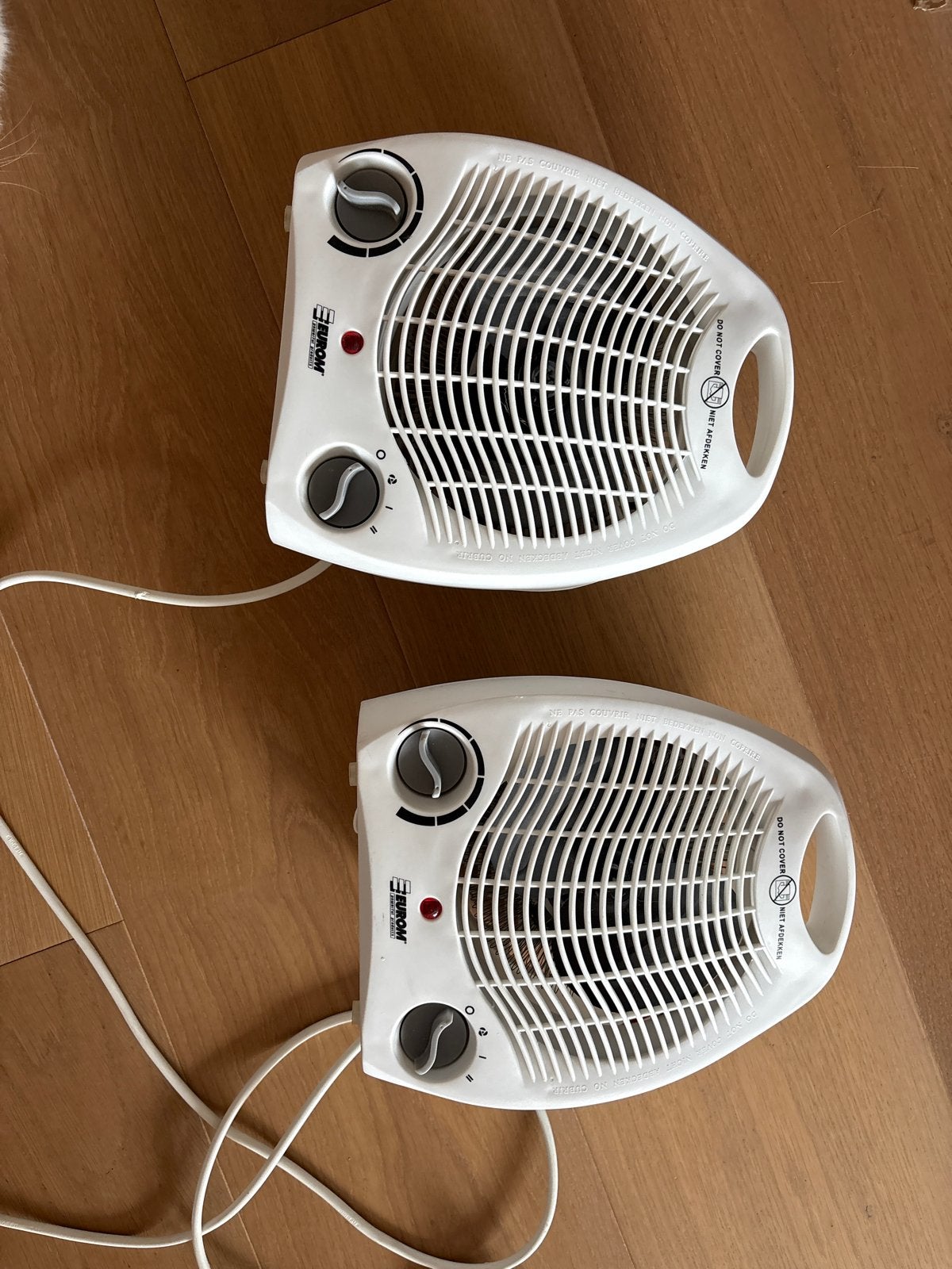 2x Eurom Safe-t-Heater 1500 Watt kachel, Ophalen, Gebruikt, Minder dan 30 cm, Kachel