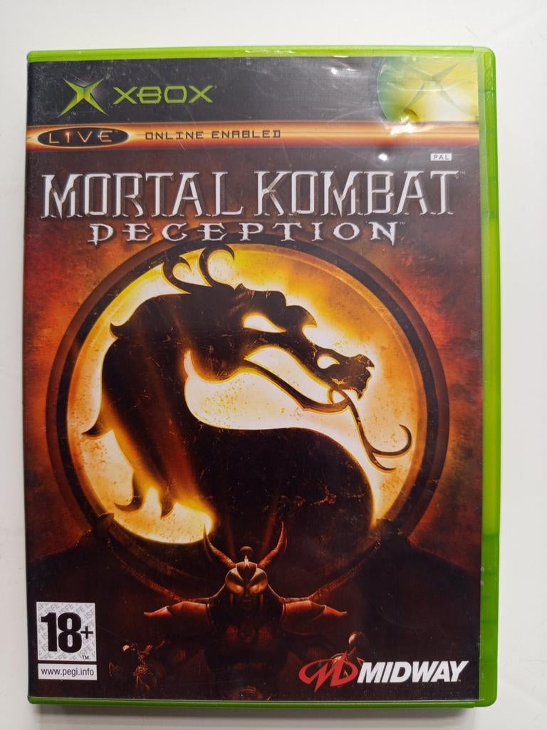 Mortal Kombat Deception Xbox original, Spelcomputers en Games, Games | Xbox Original, Gebruikt, Vanaf 18 jaar, Vechten, Verzenden