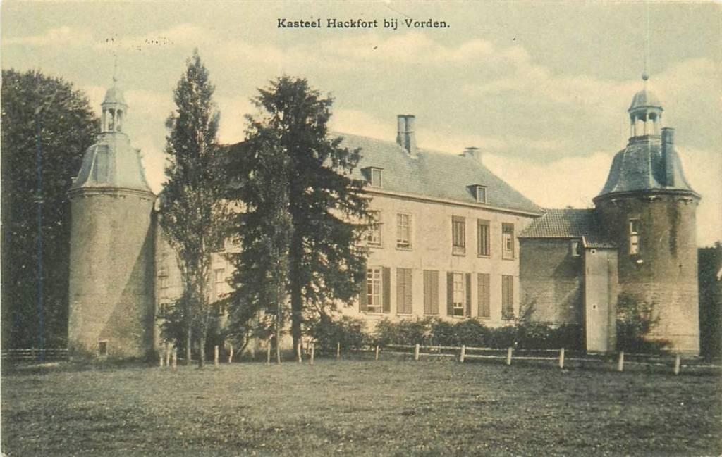 381-265-011 Vorden Kasteel Hackfort, Verzenden, Voor 1920, Gelderland