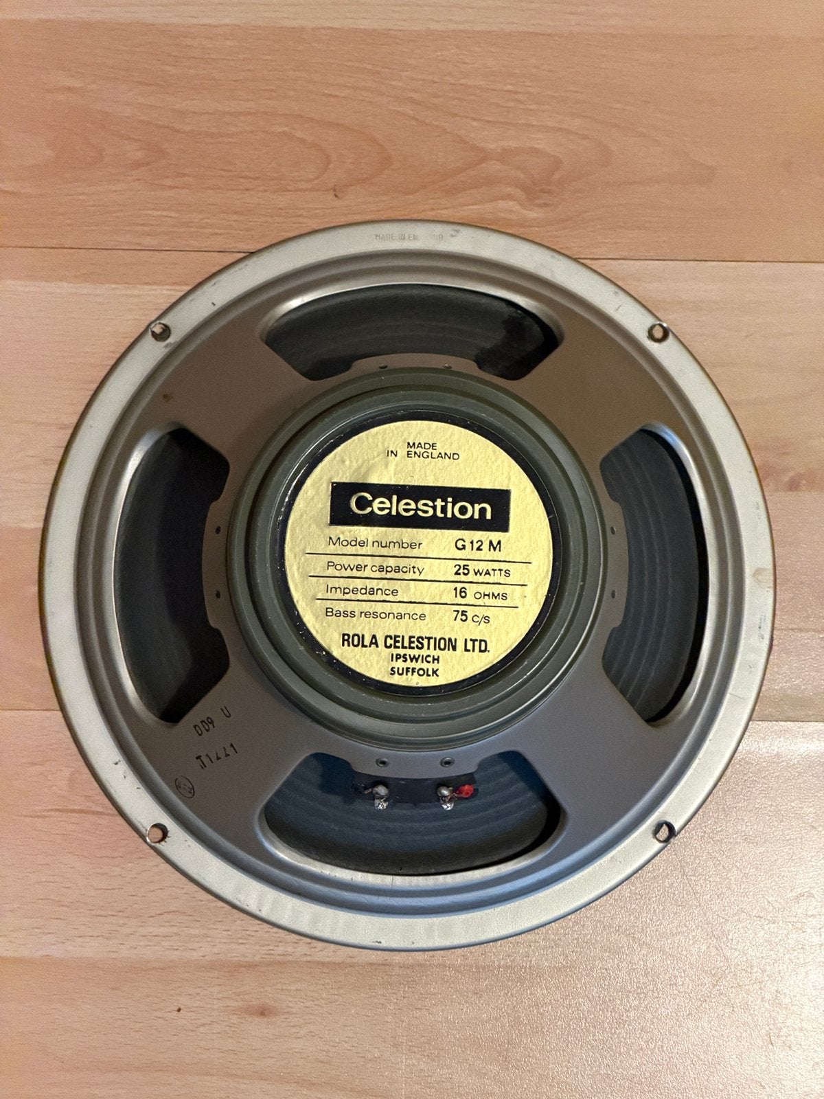 3 x Celestion Greenback, alledrie early ‘70, Ophalen of Verzenden, Gebruikt, Gitaar, Minder dan 50 watt