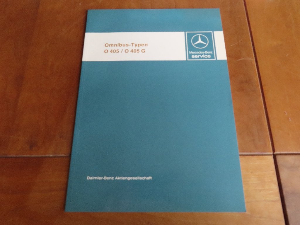 Invoeringsboek Mercedes O 405 en O 405 G Autobus 1983, Ophalen of Verzenden