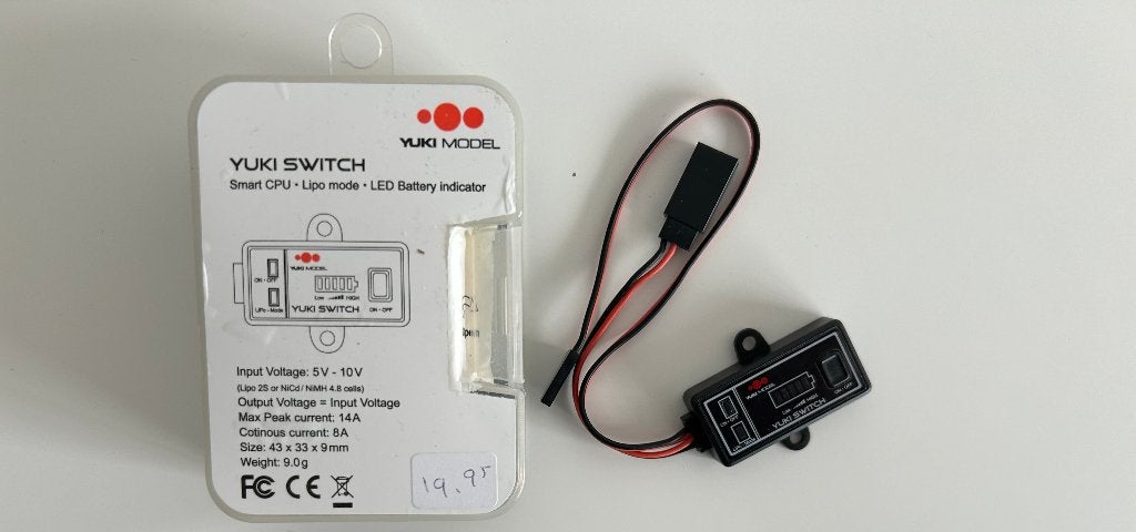 Yuki Switch model smart CPU Lipo Mode Led baterry indicator, Ophalen of Verzenden, Nieuw, Overige schalen, Onderdeel