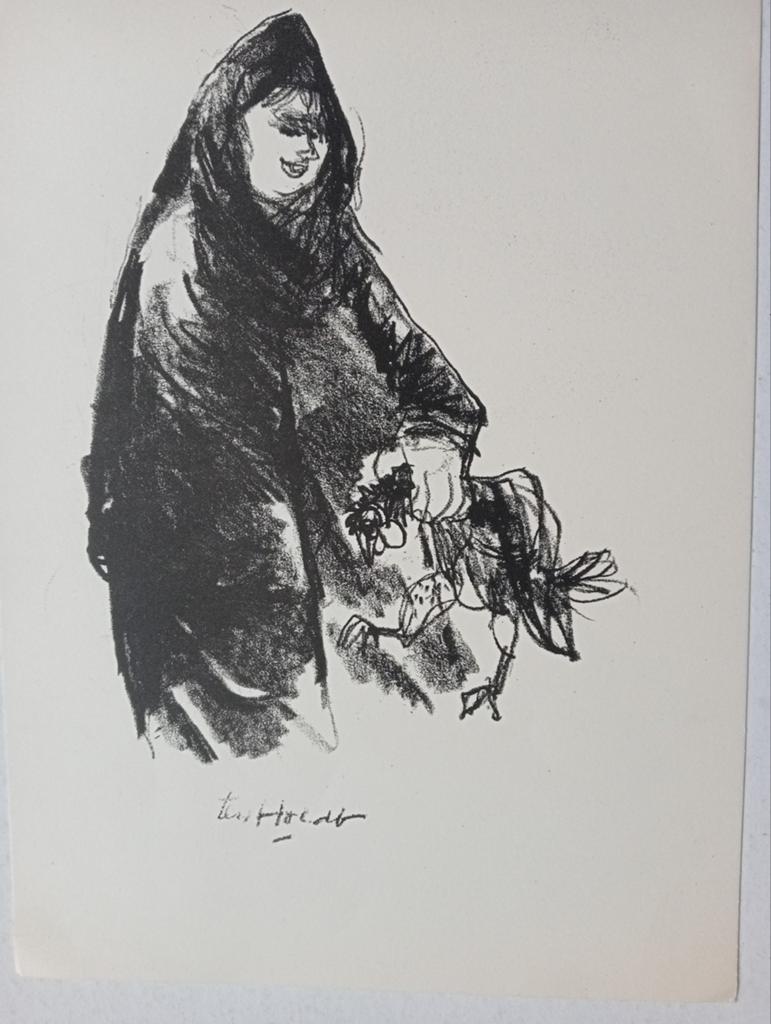 Ten Hoopen lithografie jaren 70, Ophalen of Verzenden