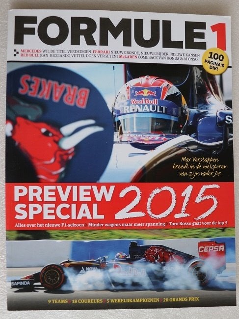 F1 Formule 1 Preview Special 2015 Torro Rosso Max Verstappen, Ophalen of Verzenden, Zo goed als nieuw, Formule 1