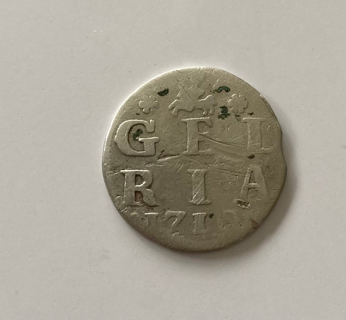 Munt duit GELRIA 1710 zilver, Ophalen of Verzenden, Vóór koninkrijk, Overige waardes, Zilver