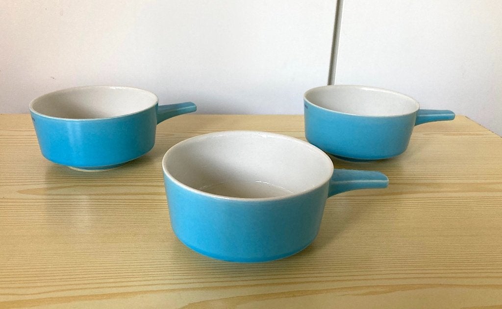 3 soepkommen of vlakommen Villeroy & Boch pastel Royco, Ophalen, Villeroy & Boch, Zo goed als nieuw, Kom(men)