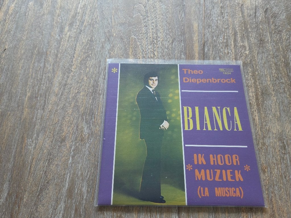 Theo Diepenbrock - Ik hoor muziek, Verzenden, 7 inch, Fotohoes, Levenslied of Smartlap