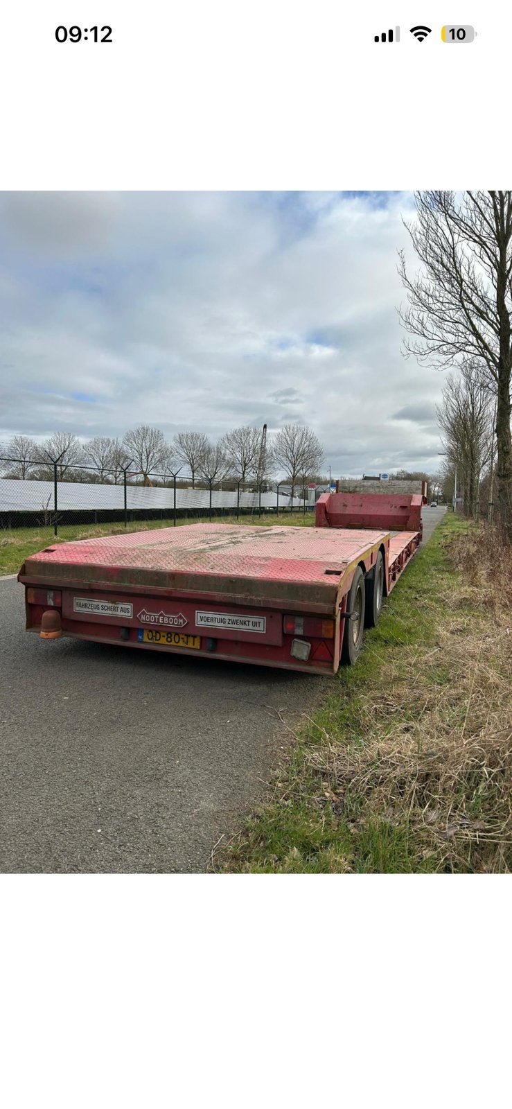 Nooteboom dieplader, Ophalen