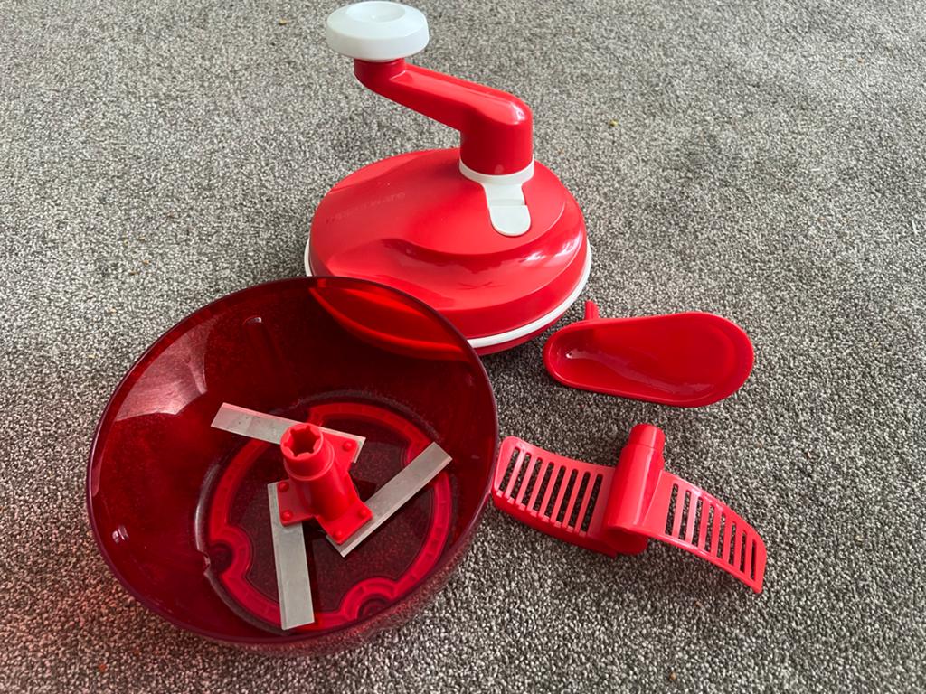 Tupperware Speedy Chef / Quick Chef - Rood, Huis en Inrichting, Keuken | Tupperware, Ophalen of Verzenden, Gebruikt, Rood, Overige typen