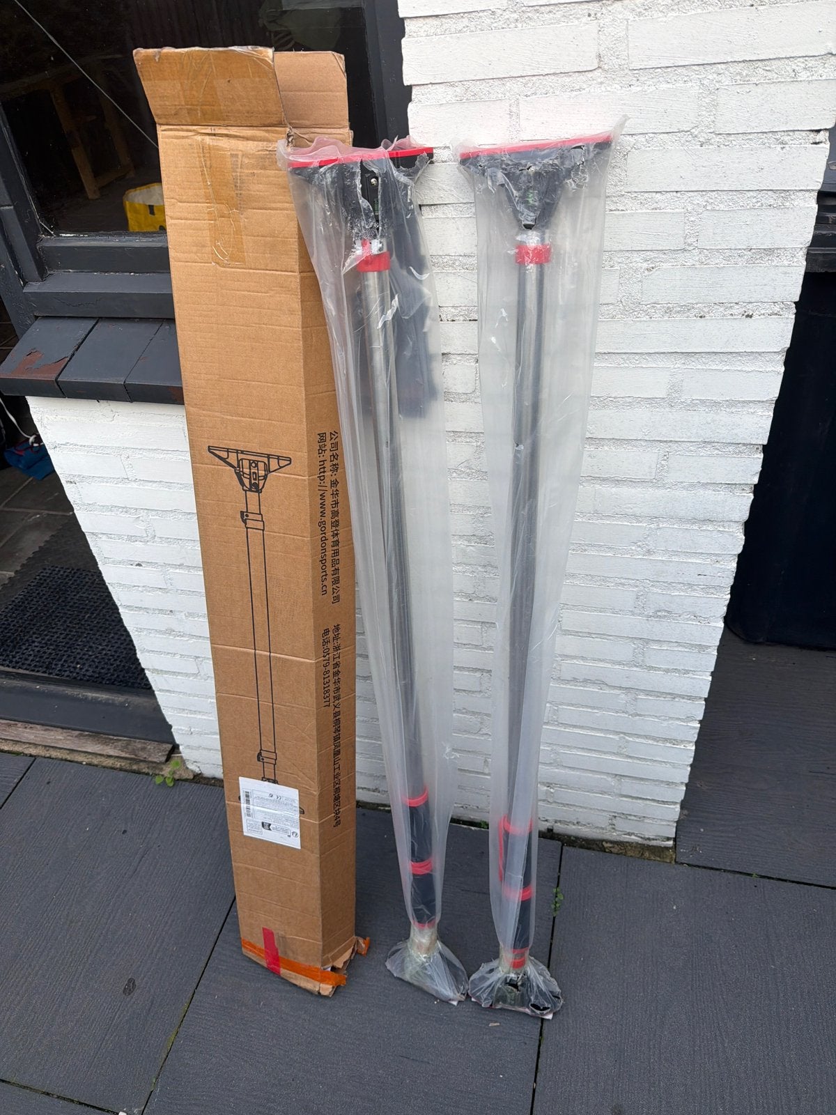 2x Nieuwe Verstelbare Optrekstang / Pull-up Bar, Ophalen, Zo goed als nieuw, Rechthoekig, 50 tot 100 cm