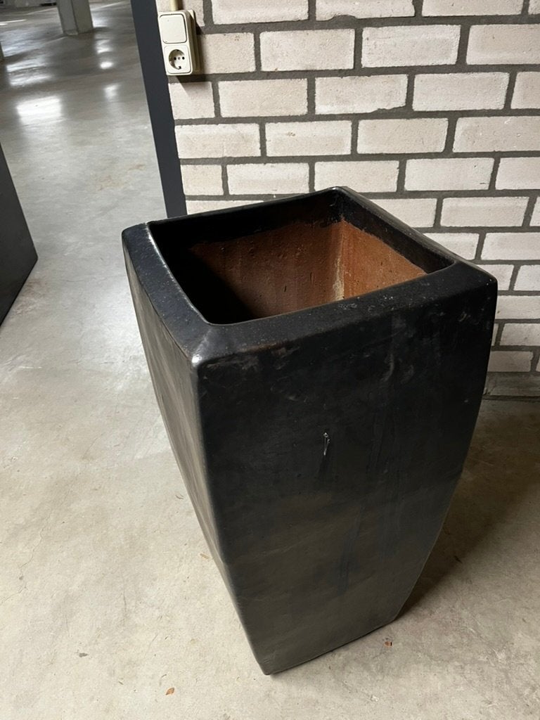 Aardewerk pot Leboncoin, Vierkant, Zo goed als nieuw, Binnen, Aardewerk