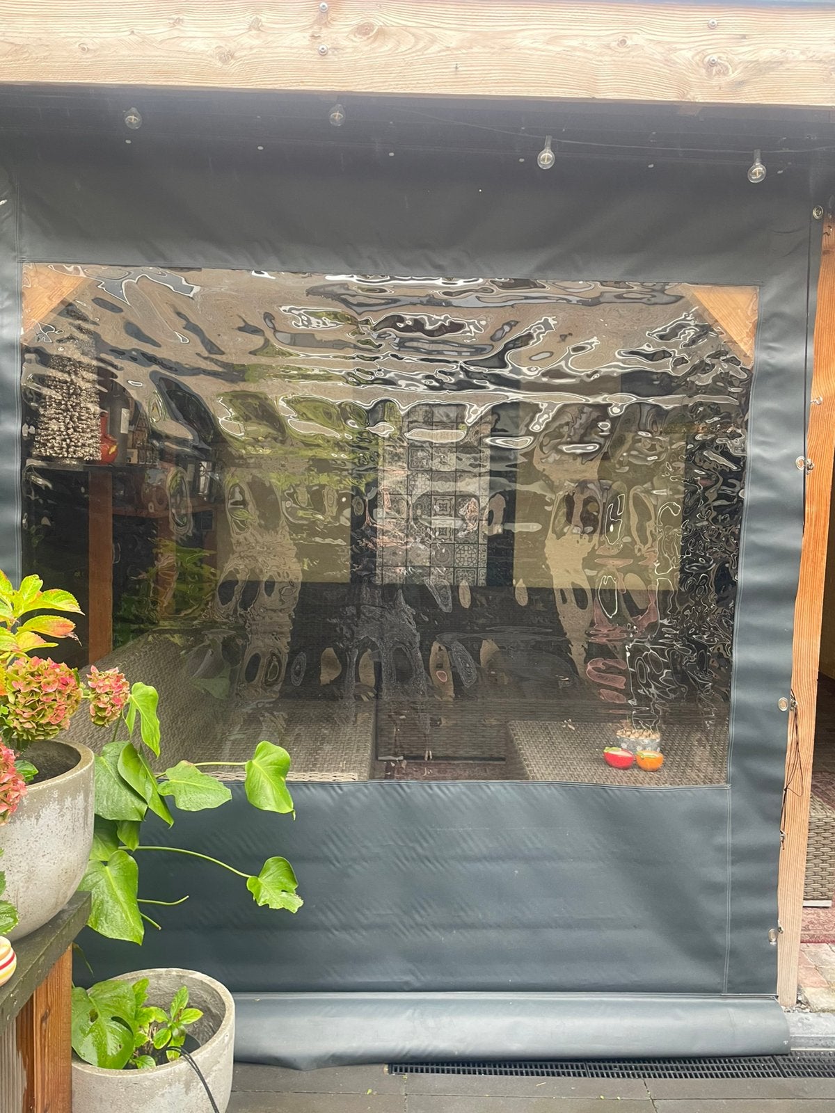 PVC veranda zeil voor overkapping, Tuin en Terras, Ophalen, Zo goed als nieuw