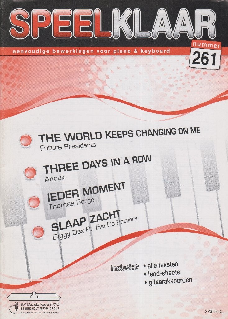 SPEELKLAAR 261, Gebruikt, Ophalen of Verzenden, Artiest of Componist, Piano