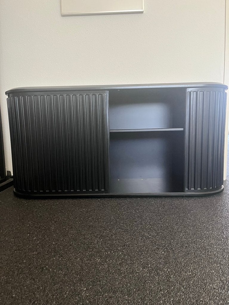 Zwarte Pastoe dressoirkast, Amsterdammer, Ophalen, Gebruikt, Minimalisme, Pastoe, 150 tot 200 cm