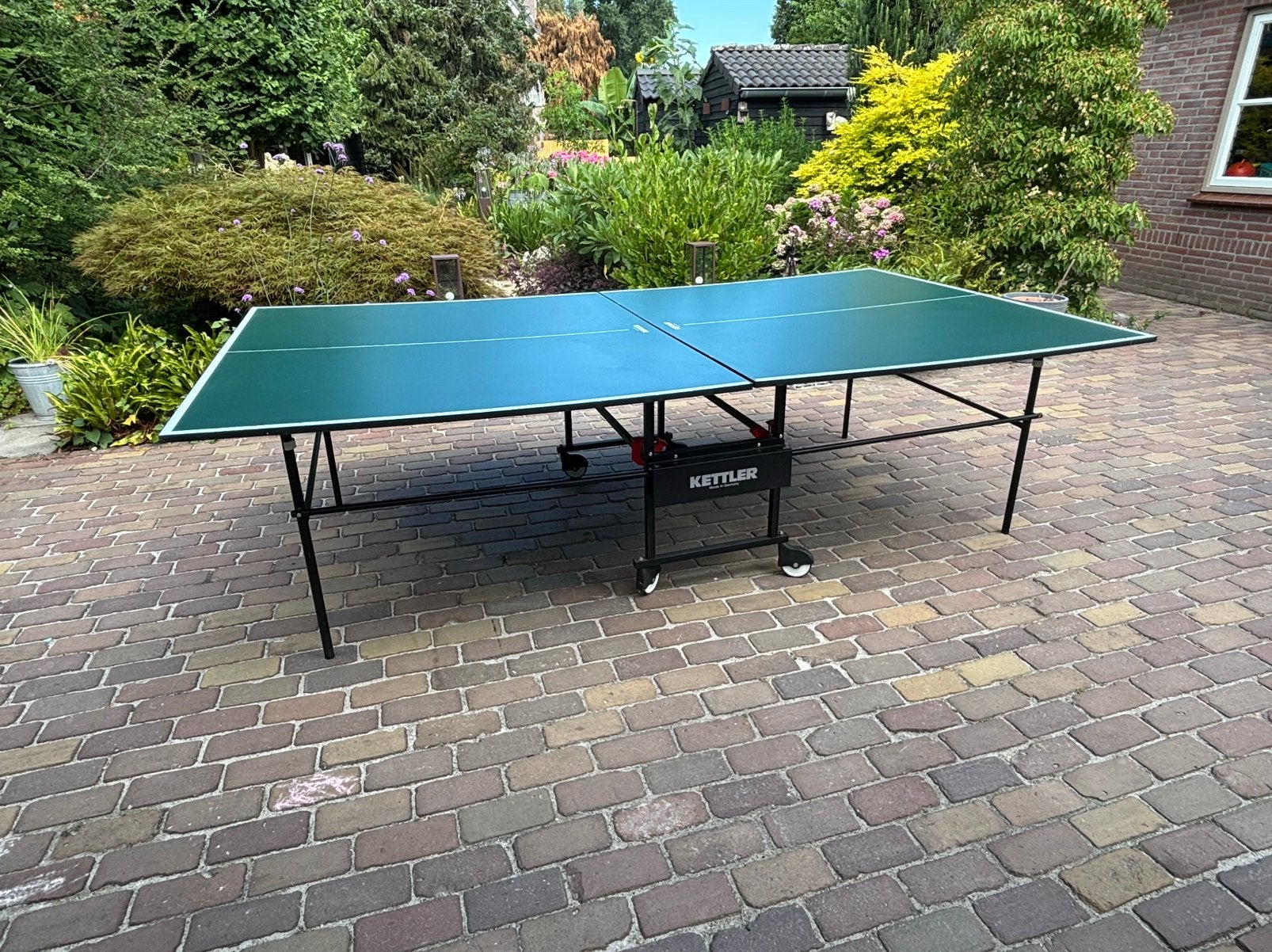 Ping pong tafel van Kettler, Sport en Fitness, Tafeltennis, Ophalen, Gebruikt, Tafel Indoor, Verrijdbaar