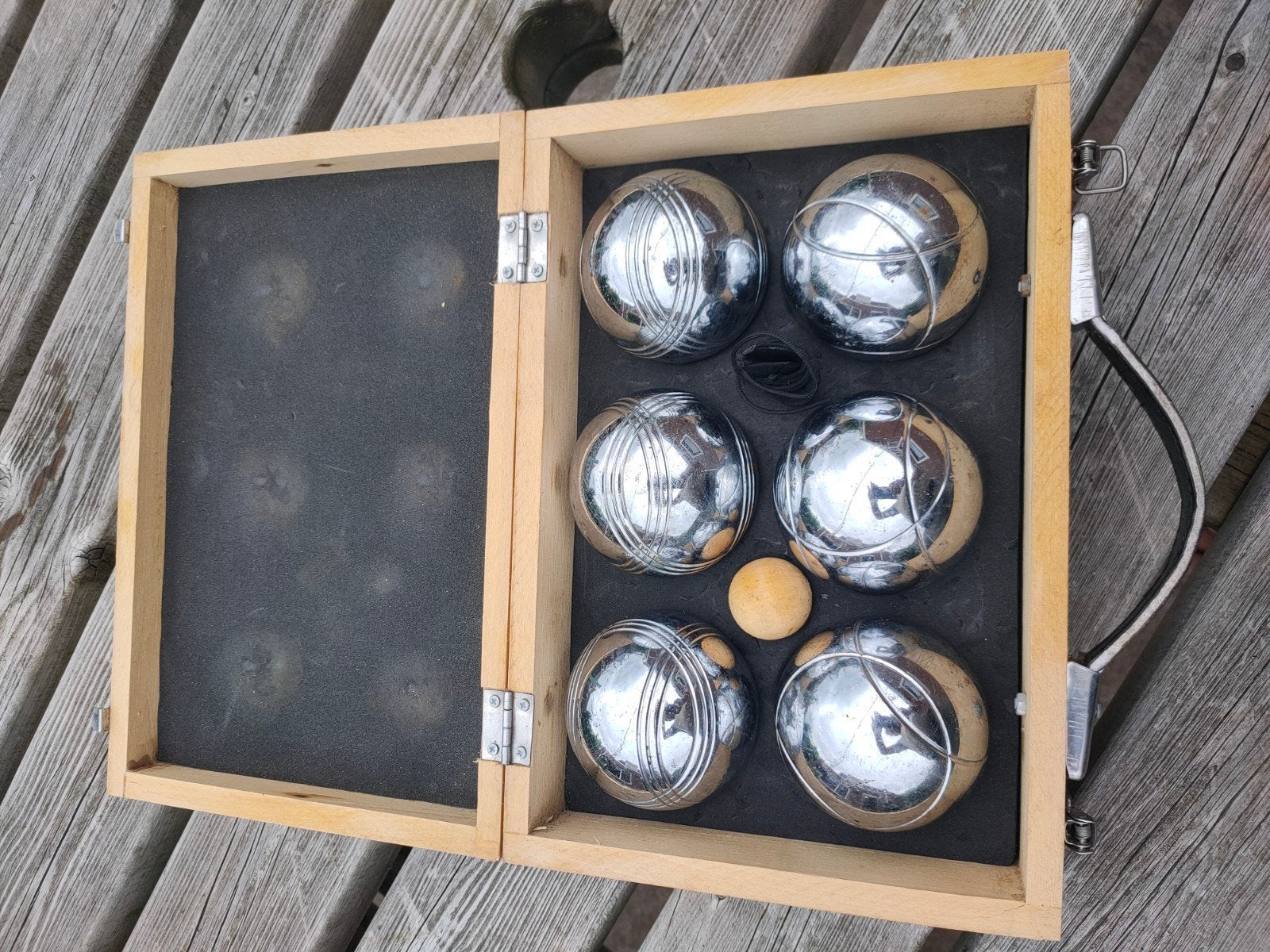jeu de boules set, Ophalen of Verzenden, Gebruikt