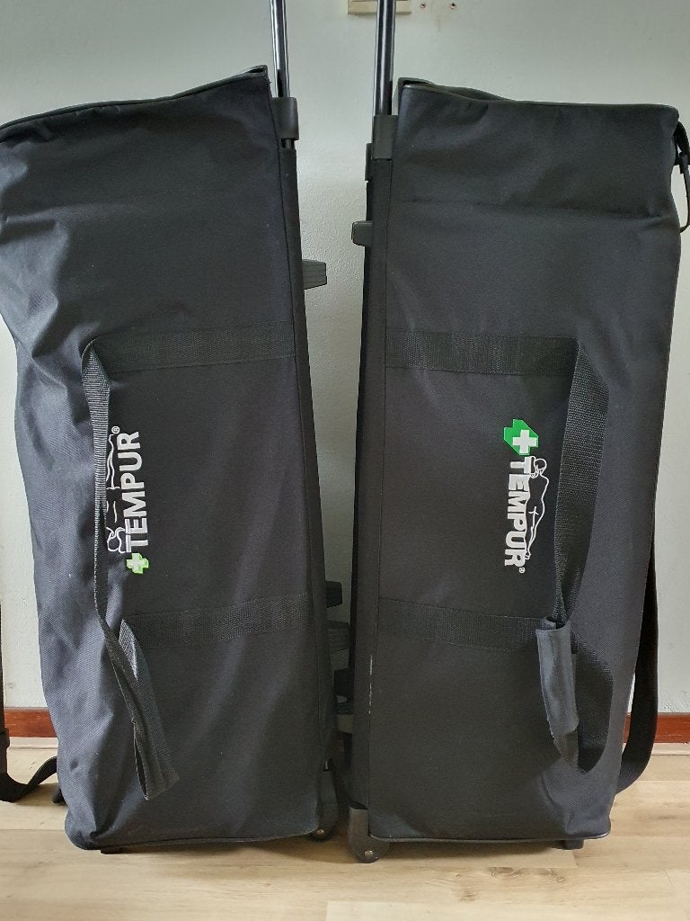 2x Tempur reis set matrassen, Ophalen, Zo goed als nieuw, Matras, 200 cm