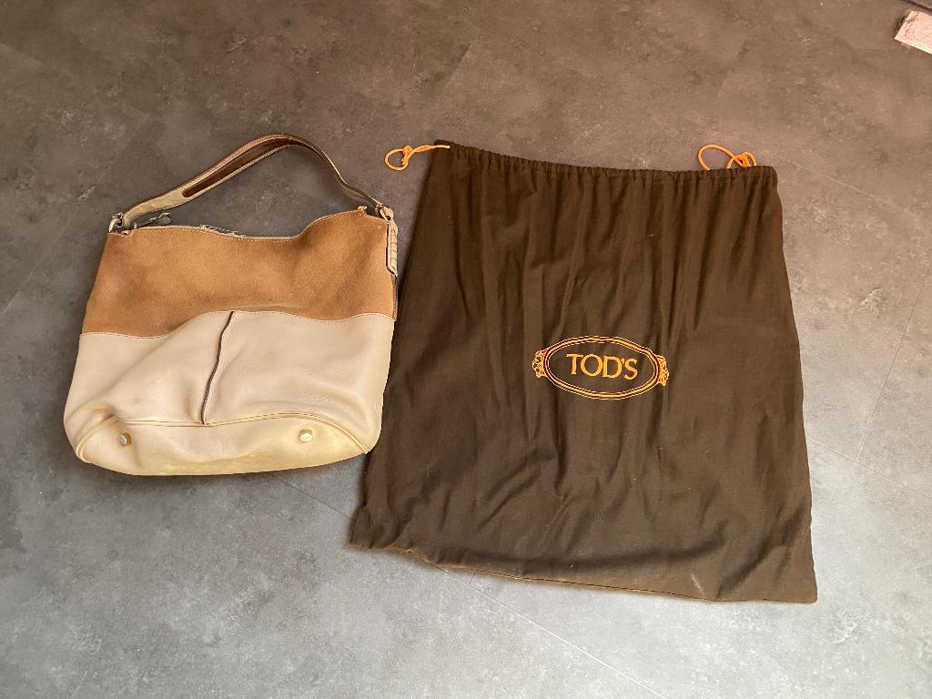 Tod,s tas origineel!, Ophalen of Verzenden, Gebruikt, Beige, Handtas