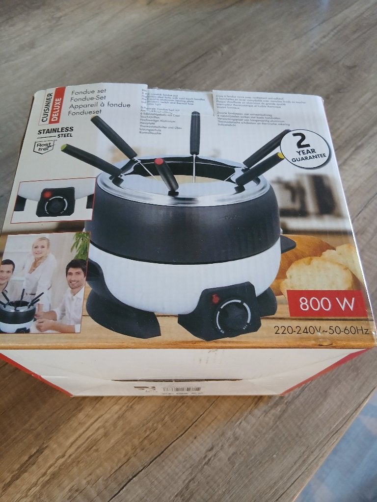 Fonduepan, Witgoed en Apparatuur, Fonduesets, Ophalen of Verzenden, Zo goed als nieuw, Elektrisch, Fonduepan