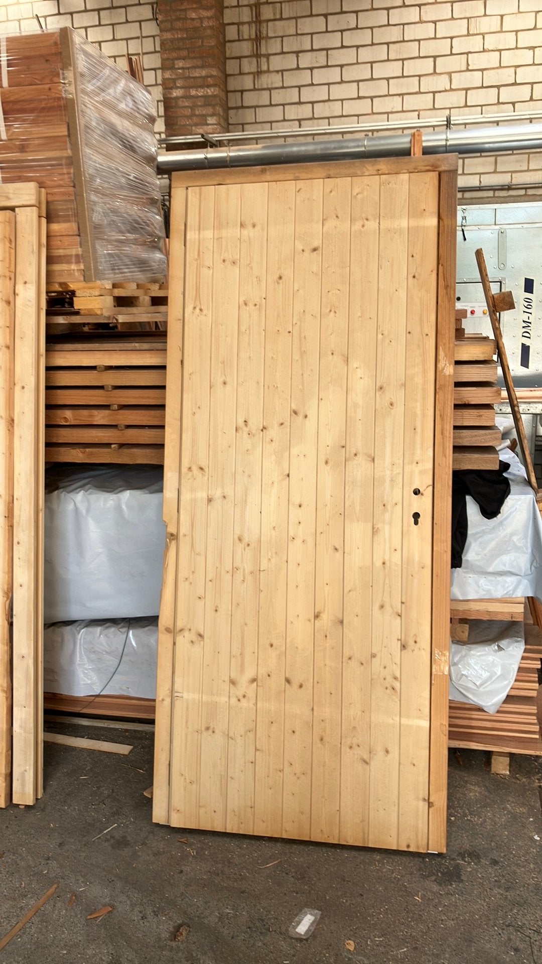 Vuren deur incl kozijn b keus 90x206cm, Ophalen, Zo goed als nieuw, Hout, Minder dan 3 meter
