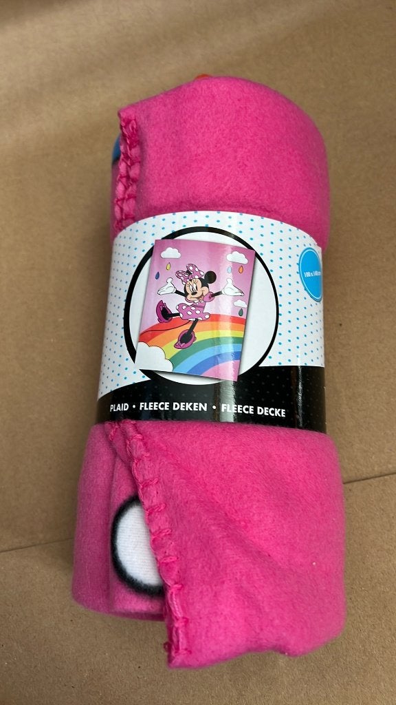 Minnie Mouse plaid  100x140, Verzamelen, Disney, Ophalen of Verzenden, Mickey Mouse, Nieuw, Kleding of Textiel