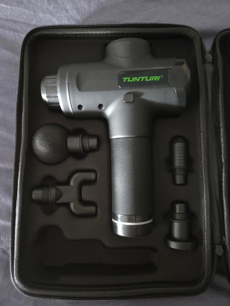 Tunturi Massage Pistool - Diepe Spiermassage, Ophalen of Verzenden, Zo goed als nieuw, Apparaat