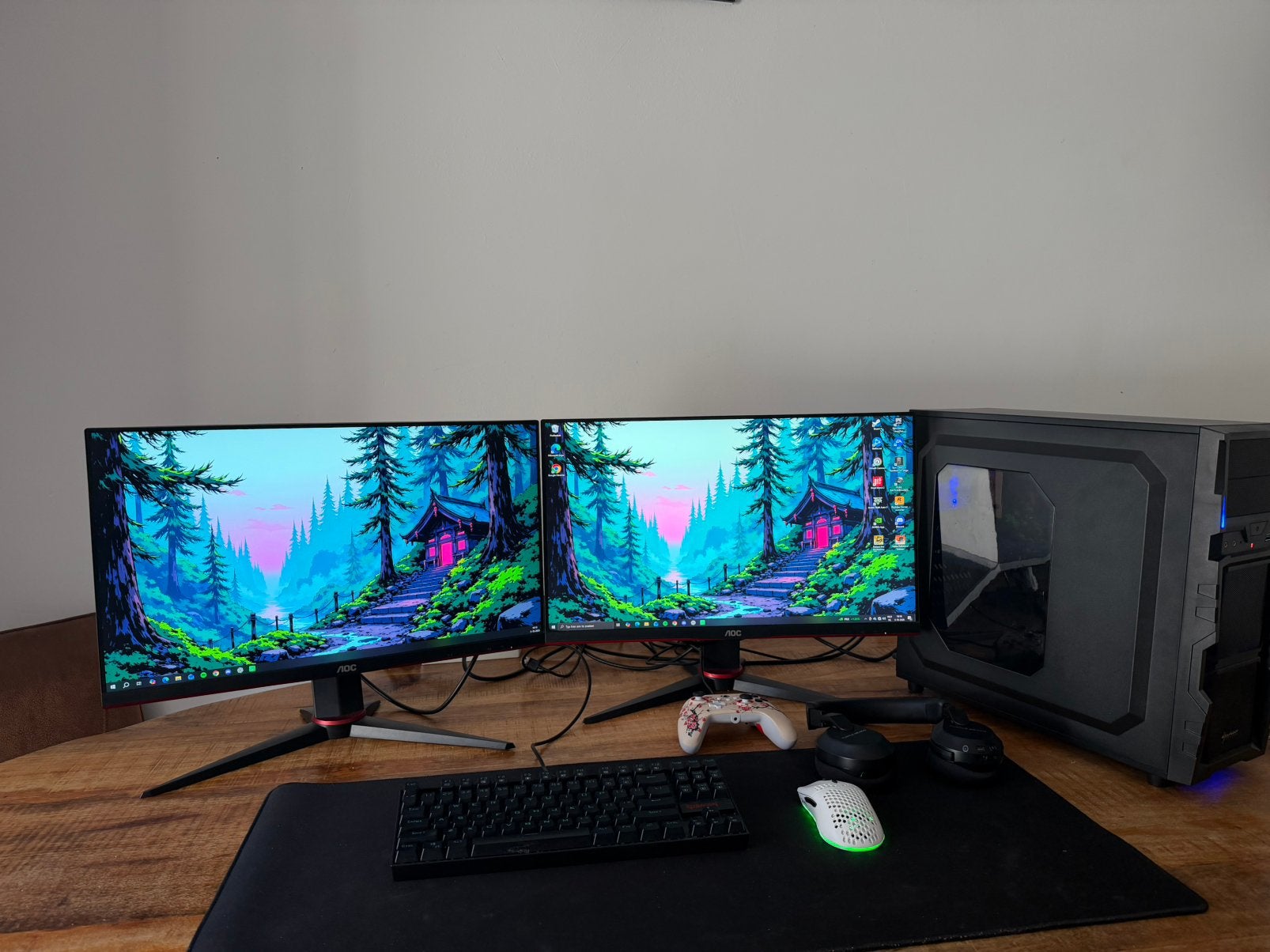 Gaming PC Setup Ryzen 5 3600X + GTX 1650 4GB + 16GB RAM, Computers en Software, Ophalen of Verzenden, Zo goed als nieuw, Gaming