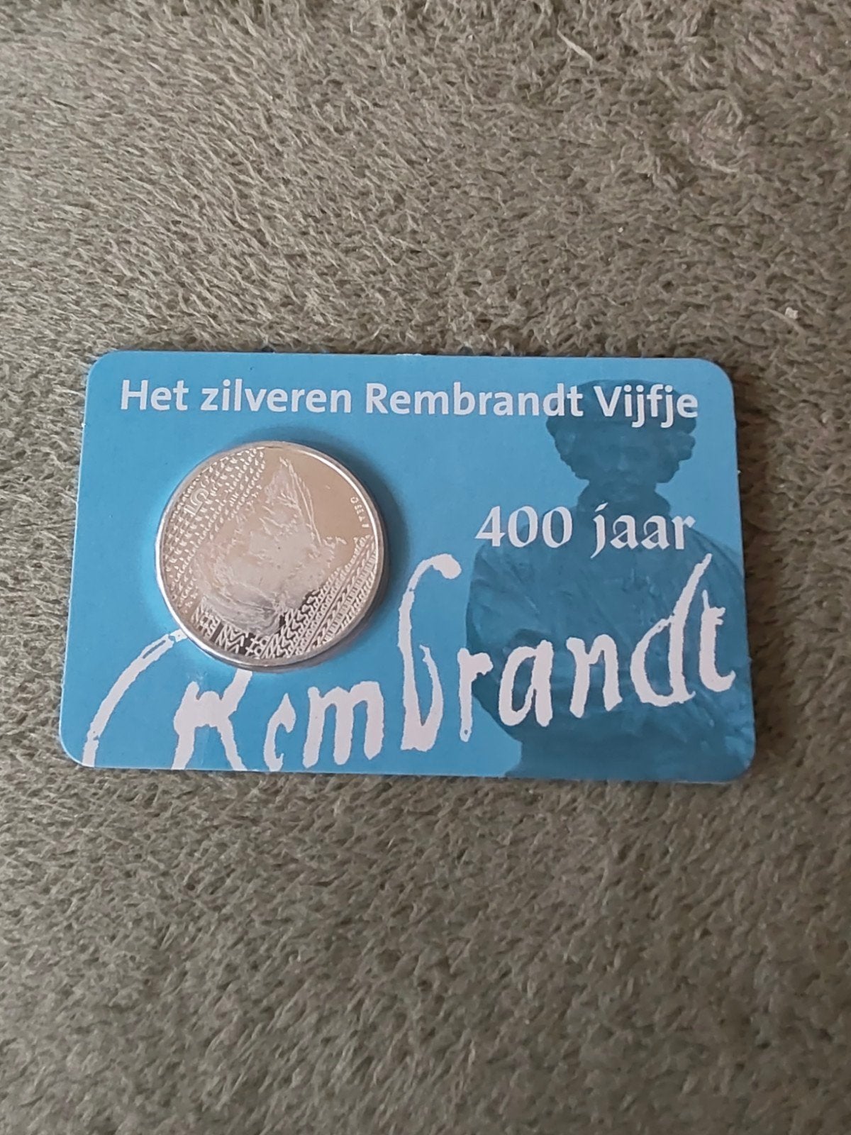 Het zilveren Rembrandt Vijfje - 400 jaar Rembrandt, Postzegels en Munten, Koningin Beatrix, Zilver, Losse munt, Overige waardes