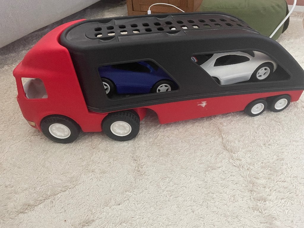 Little Tikes truck met twee auto’s, Ophalen, Gebruikt