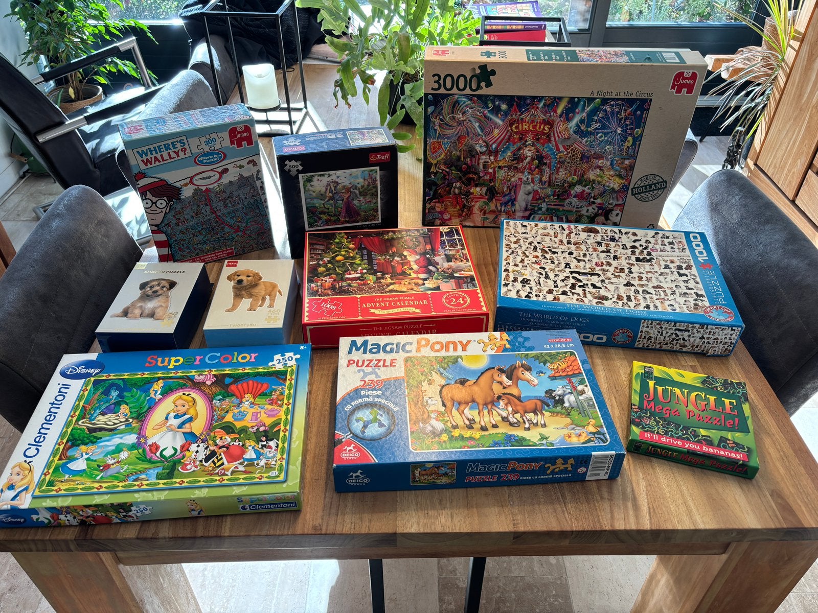 puzzels diverse soorten en merken Jumbo, clementoni ed, Ophalen of Verzenden, Zo goed als nieuw, Legpuzzel