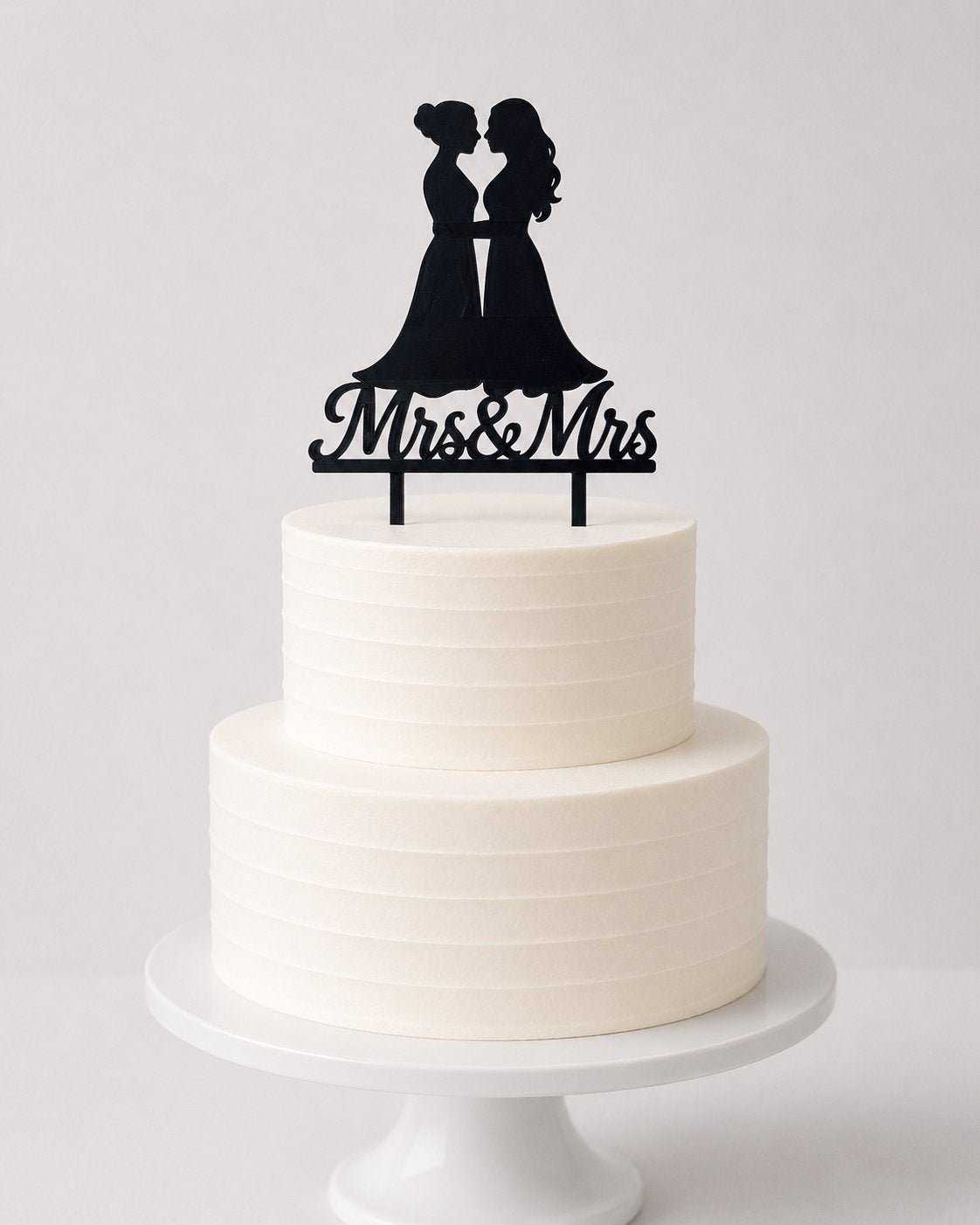 Mrs & Mrs Taarttopper - Bruidspaar Cake Topper, Versiering, ., Nieuw, Ophalen of Verzenden