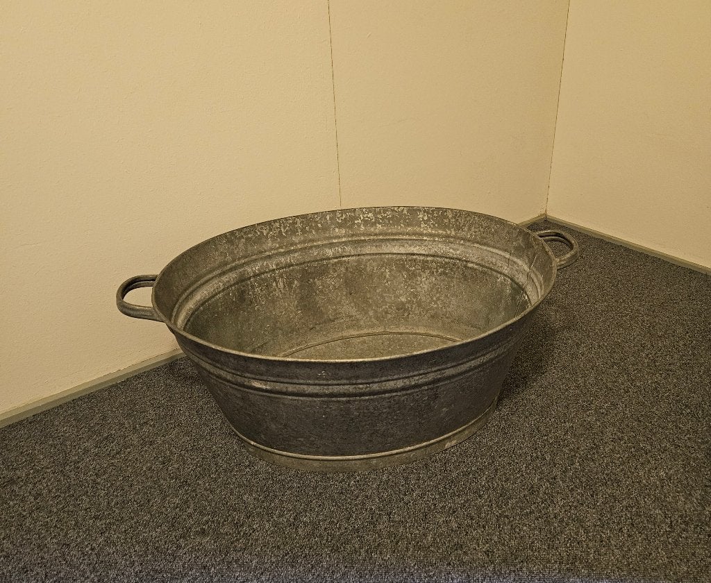 Zinken Teil / Tobbe   Vintage, Ophalen, Gebruikt, 30 tot 60 cm, Metaal