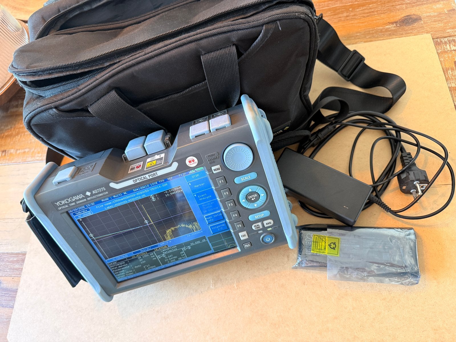 Glasvezel OTDR Yokogawa AQ7275, Ophalen, Gebruikt